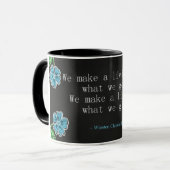 Inspirerend Churchill Life Quote Mok (Voorkant links)