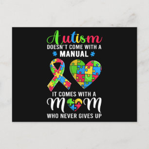 Inspirerend Citaat Autism Mam Shirt Autism Awaren Briefkaart