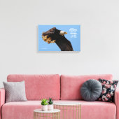 Inspirerend Citaat Bald Eagle in vlucht Canvas Afdruk (Insitu (Woonkamer))