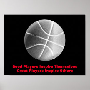 Inspirerend Citaat Basketball Inspire Team Poster