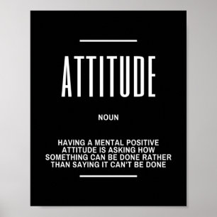 Inspirerend citaat bij een positieve houding poster