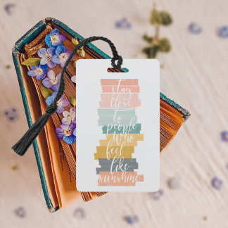 Inspirerend Citaat bladwijzer Badge