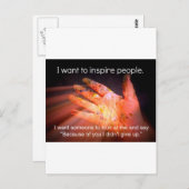 Inspirerend citaat briefkaart (Voorkant / Achterkant)