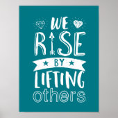 Inspirerend citaat dat wij verhogen door anderen o poster (Voorkant)