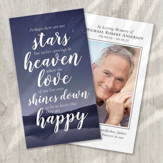 Inspirerend Citaat Funeral Memorial Kaart