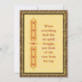 Inspirerend citaat in elegant decoratief ontwerp