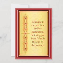 Inspirerend citaat in elegant decoratief ontwerp