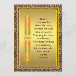 Inspirerend citaat in elegant decoratief ontwerp kaart