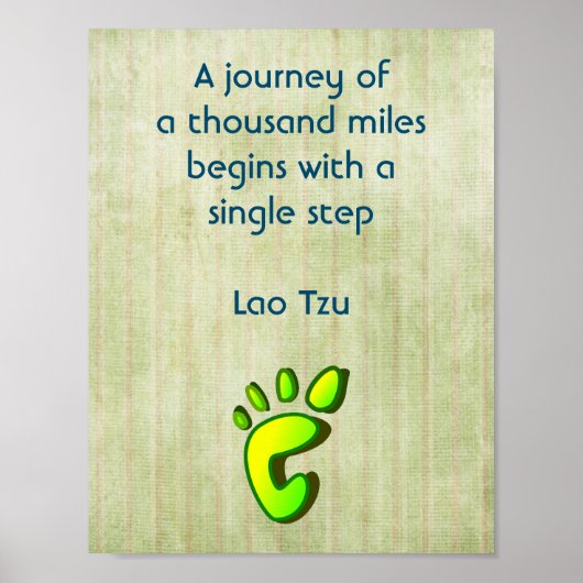 Inspirerend citaat Lao Tzu Poster (Voorkant)