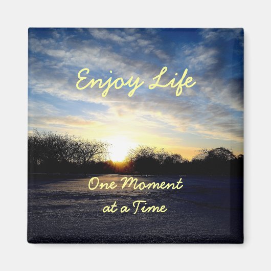 Inspirerend Citaat Magnet Magneet (Voorkant)