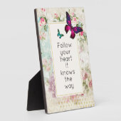 Inspirerend Citaat met Butterflies Fotoplaat (Zijkant)