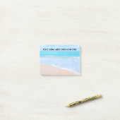 Inspirerend Citaat met Tropische Kiekenscène Post-it® Notes (Op bureau)