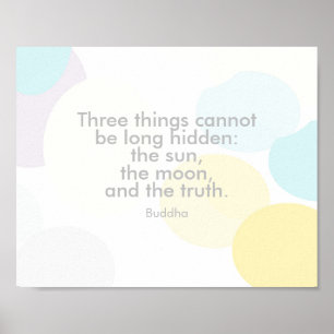 inspirerend citaat poster Boeddha over de waarheid