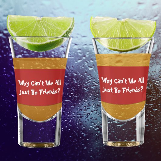 Inspirerend Citaat Rood Shot Glas