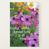 Inspirerend Citaat Spring Floral Flower Garden Planner (Achterkant)