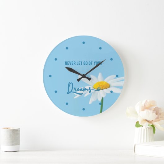 Inspirerend Citaat & Stomme Witte Dagen, Wandklok Grote Klok (Huis)