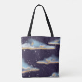 Inspirerend Citaat troebele nachtelijke canvas tas (Achterkant)