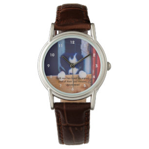 Inspirerend citaat van de papaverdieren horloge