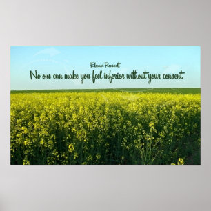 Inspirerend citaat van Eleanor Roosevelt Poster