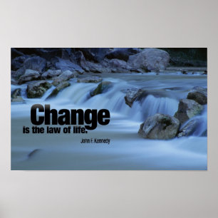Inspirerend citaat van John F. Kennedy Poster