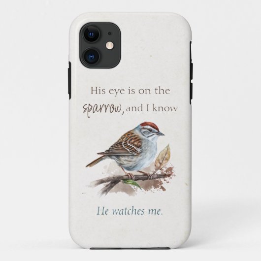 Inspirerend citaat Zijn oog staat op de loer Case-Mate iPhone Case (Achterkant)