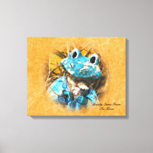Inspirerend citaten die je mooi kikkerprins bent canvas afdruk