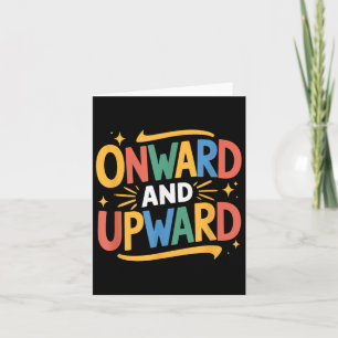 Inspirerend citaten versterken, voorwaarts en opwa kaart