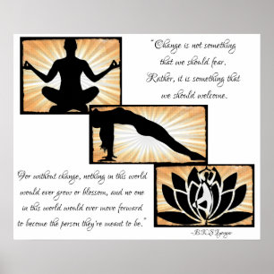 inspirerend citaten Yoga Meditation New age Poste Poster