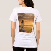 Inspirerend citeert vrouwen Tri-Blend Shirt (Achterkant)