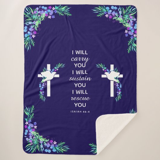 Inspirerend Cross Sherpa Blanket Deken (Voorkant)