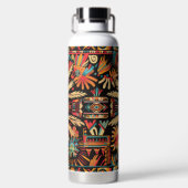 Inspirerend Cyaan "Aztec Dream" Geïsoleerde Fles (Achterkant)