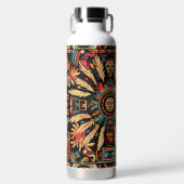 Inspirerend Cyaan "Aztec Dream" Geïsoleerde Fles (Voorkant)