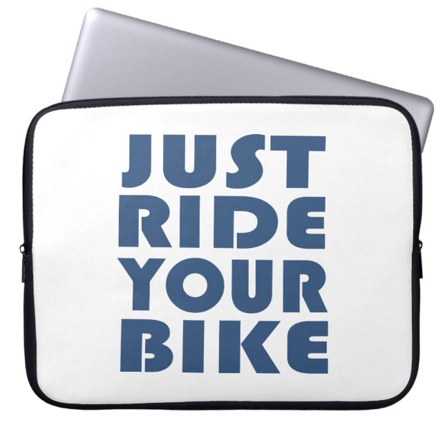 inspirerend cycluscitaten laptop sleeve (Voorkant)