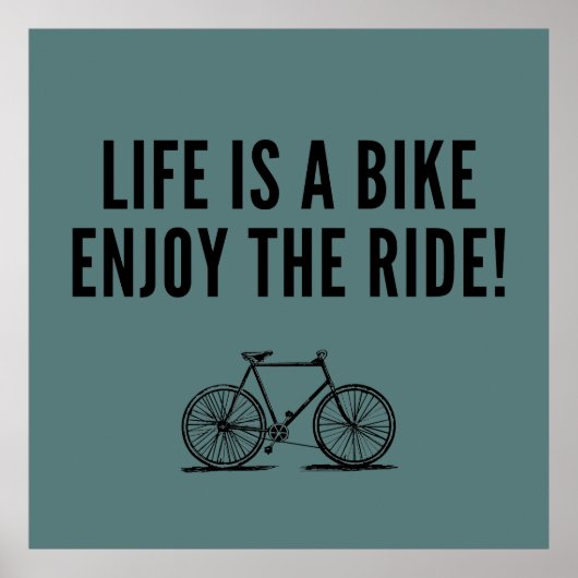 inspirerend cycluscitaten poster (Voorkant)