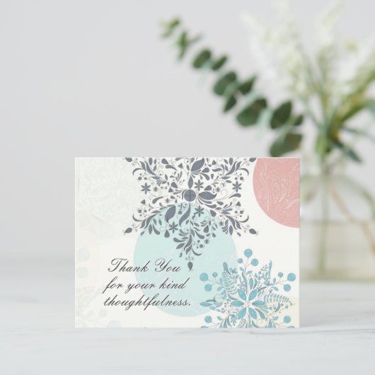 Inspirerend Dank u Schrift, Bloem Briefkaart (Staand voorkant)
