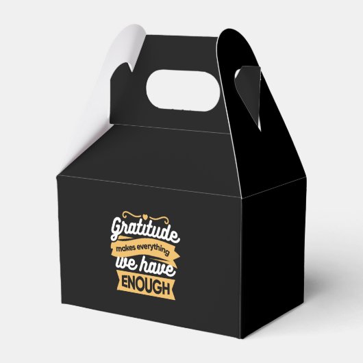 Inspirerend dankbaarheid typografie citaten bedankdoosjes (Achterkant)