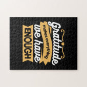 Inspirerend dankbaarheid typografie citaten legpuzzel (Horizontaal)