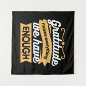 Inspirerend dankbaarheid typografie citaten wandkleed (Voorkant (horizontaal))