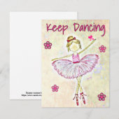 Inspirerend danseres ballet Kaart personaliseer de (Voorkant / Achterkant)