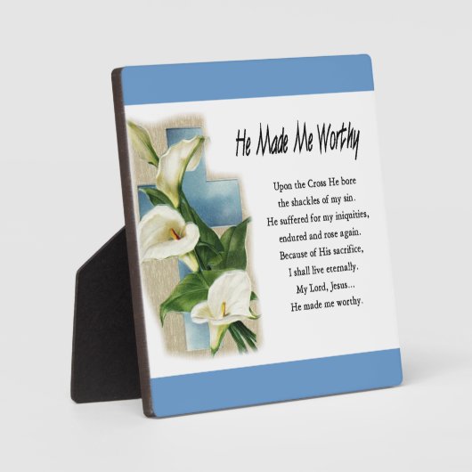 Inspirerend dat hij me waardig maakte fotoplaat (Voorkant)