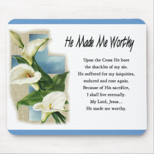 Inspirerend dat hij me waardig maakte muismat