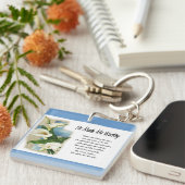 Inspirerend dat hij me waardig maakte sleutelhanger (Voorkant Rechts)