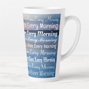 Inspirerend "De zon komt elke morgen op" Foto Latte Mok
