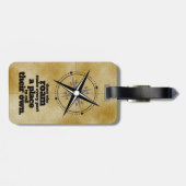 Inspirerend degenen die roamen ... bagagelabel (Achterkant horizontaal)