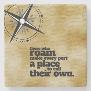 Inspirerend degenen die roamen ... stenen onderzetter