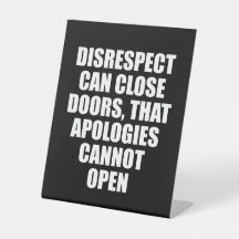 Inspirerend Desk Sign Pedestal Sign