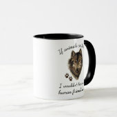 Inspirerend dierenvrienden Wolf Fun Quote Mok (Voorkant rechts)