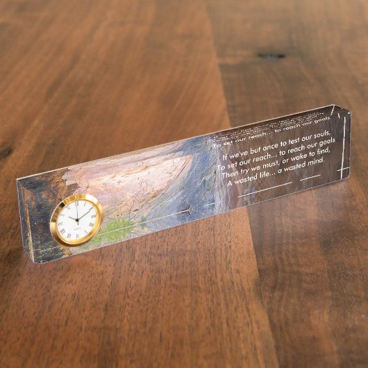 Inspirerend Doelstellingen instellen Naambordje (Zijkant)