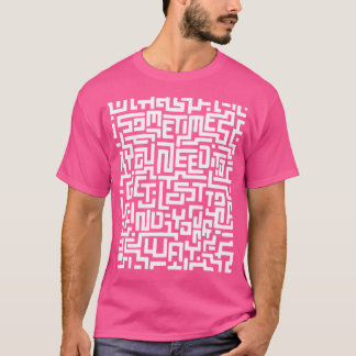 Inspirerend Doolhof Motiverende Labyrint Optische  T-shirt