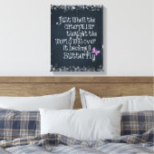 Inspirerend driepijlervlinder Citaat Canvas Afdruk (Insitu (Slaapkamer))